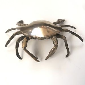 Vintage Brass Crab